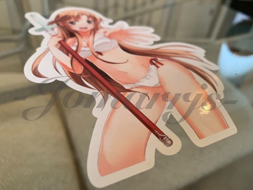 Sword Art Online - Anime- Asuna Yuuki c. Bikini Sun Fun Sticker Vinyl Decal SAO