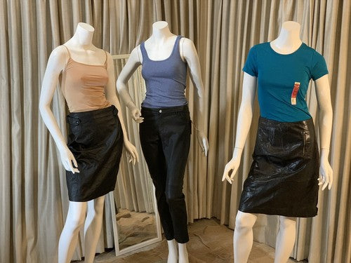 Halogen Black Genuine Luxury Fine Leather Lined Skirt Sz 10 NWT MSRP $228