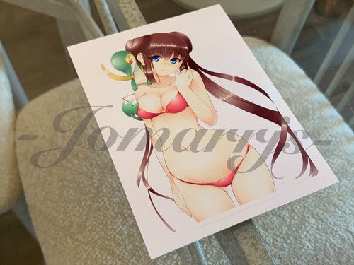 Pokemon - Anime - Rosa Mei White2 Bikini Sun Fun Sticker Decal Vinyl manga b.