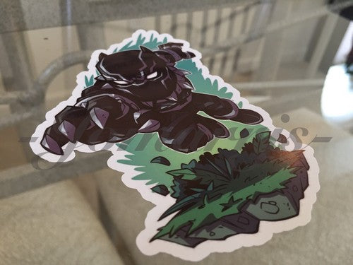Marvel Black Panther “Pounce” Sticker Decal Sign Chibi Movie Avengers