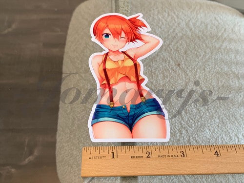 Pokemon - Anime Misty Kasumi Custom Sticker Decal Vinyl bikini sun fun manga a.