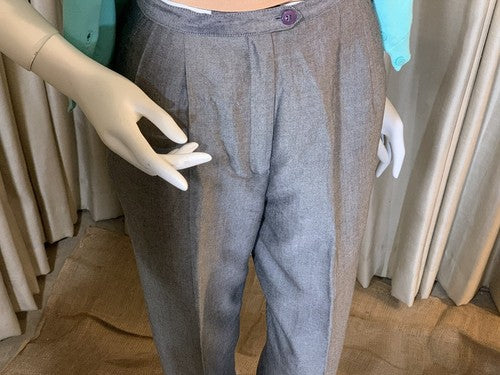 Dressbarn Women’s Dress Pant Slacks Trouser Gray Pleated Suit Career Sz 6 Office