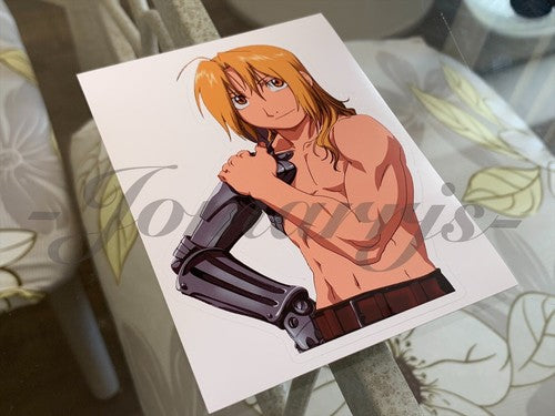 Fullmetal Alchemist - Anime - Edward Elric Custom Colored Sticker Decal manga