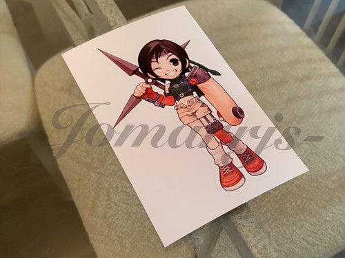 Final Fantasy - Anime - Yuffie Chibi Custom Sticker Decals #2 ff7 vii