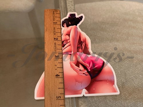Street Fighter - Anime - Han Juri Bikini Sun Fun Custom Sticker Decal Vinyl #1