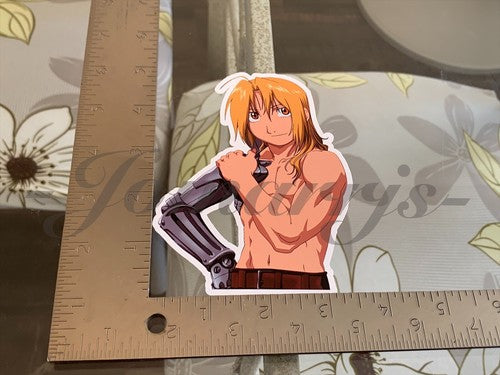Fullmetal Alchemist - Anime - Edward Elric Custom Colored Sticker Decal manga