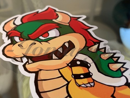 Super Mario - Anime - Bowser Chibi Custom Sticker Decal Vinyl #1 nintendo galaxy