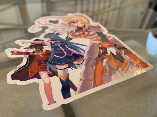 Kono Subarashii Anime - Megumin Aqua Darkness Sticker Decal Vinyl laptop binder