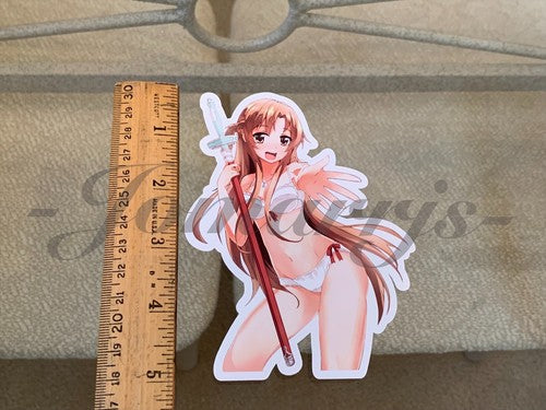 Sword Art Online - Anime- Asuna Yuuki c. Bikini Sun Fun Sticker Vinyl Decal SAO