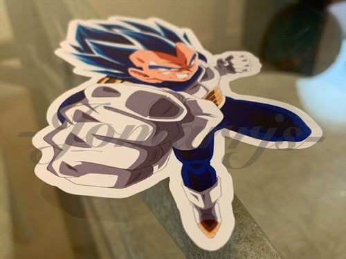 Dragon Ball Z Vegeta (h.) Blue Sticker Vinyl Sign Comic DBZ super saiyans