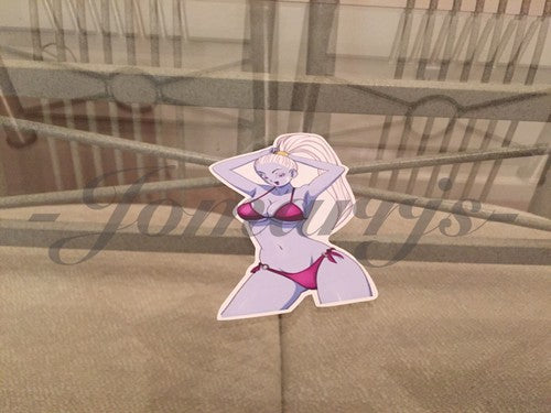 Dragon Ball Z - Anime - Vados Bikini “Hair-Tied” Sun Fun Sticker Decal Vinyl DBZ