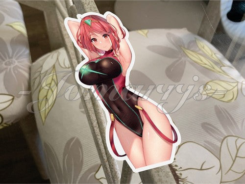 Xenoblade - Anime - Pyra Homura Bikini Sun Fun Custom Sticker Decal Vinyl #a