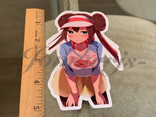 Pokemon - Anime - Rosa Mei White2 Custom Sticker Decal Vinyl manga a.