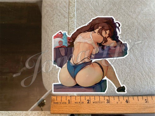Pokemon Anime Hilda Touko “Rest Break” Sticker Decal Vinyl ecchi bikini sexy f