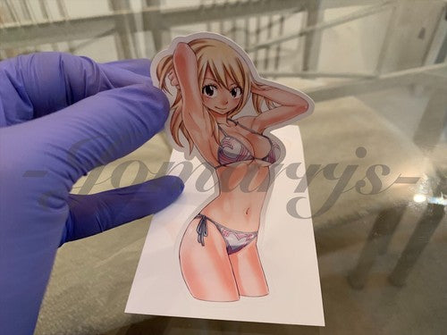 Fairy Tail - Anime - Lucy Heartfilia c. Bikini Sun Fun Sticker Vinyl Decal Sign