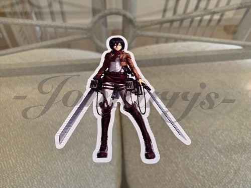 Attack on Titan - Anime - Mikasa Ackerman Custom Sticker Decal Vinyl manga