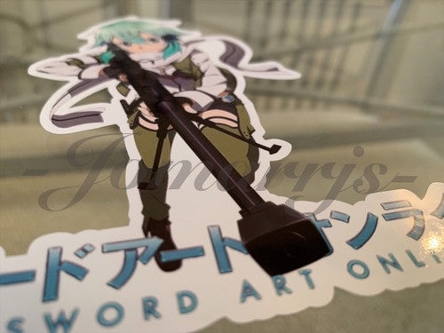 Sword Art Online - Anime - Sinon Shino Asada Sticker Vinyl Decal Custom SAO