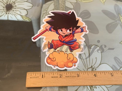 Dragon Ball Z - Anime - Goku Kakarot Chibi Custom Sticker Decal Sign manga