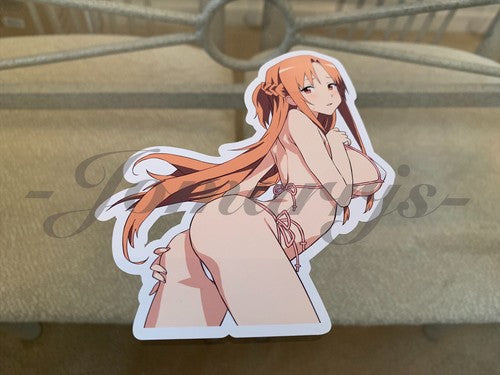 Sword Art Online - Anime- Asuna Yuuki d. Bikini Sun Fun Sticker Vinyl Decal SAO
