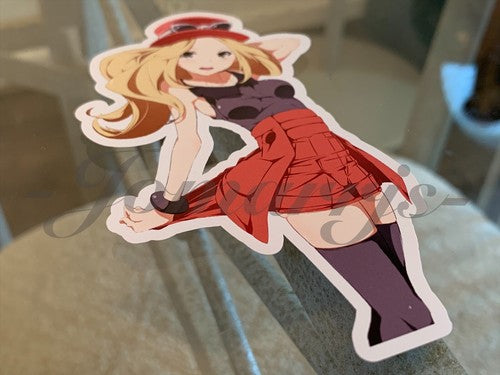 Pokemon - Anime - Serena Custom Sticker Decal Vinyl manga a.