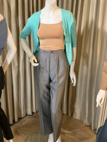 Dressbarn Women’s Dress Pant Slacks Trouser Gray Pleated Suit Career Sz 6 Office