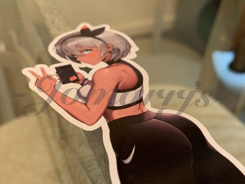 Pokemon - Anime - Bea “Selfie” Sexy Custom Sticker Decal 7