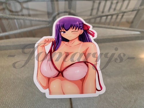Fate - Anime - Sakura Matou “Tan Lines” Bikini Sun Fun Vinyl Sticker manga binde