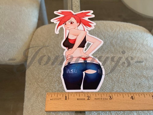 Pokemon Anime Flannery Asuna Custom Sticker Decal Vinyl bikini sun fun manga a.