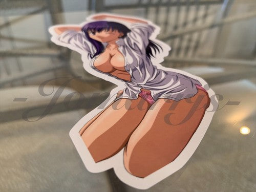 Fate - Anime - Sakura Matou “Nightgown” Vinyl Sticker lingerie manga laptop