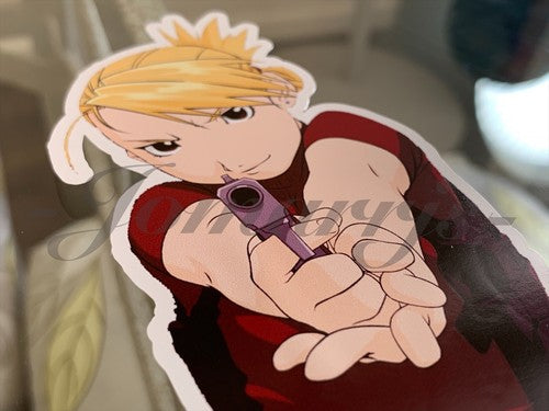Fullmetal Alchemist - Anime - Riza Hawkeye Gun Custom Sticker Decal manga