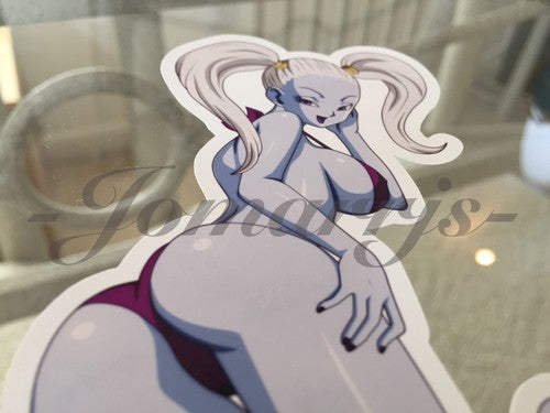 Dragon Ball Z Anime Marcarita Bikini “Bottoms Up” Sun Fun Sticker Decal Vinyl