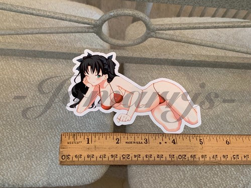 Fate - Anime - Rin Tohsake Bikini Sun Fun Vinyl Sticker manga laptop