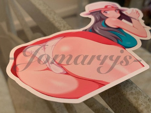 Pokemon - Anime Leaf Green Sun Fun Sticker Decal Vinyl manga bikini lingerie #1