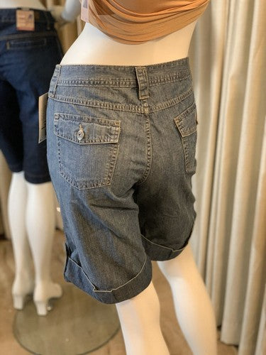 Riders by Lee Women's Size 8 Comfort Bermuda Short Blue NWT