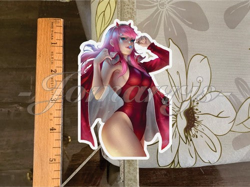 Darling in the Franxx Anime - 002 Zero Two Sticker Decal Vinyl bikini sun a.