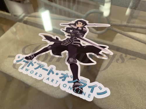 Sword Art Online - Anime - Kirito Sticker Vinyl Sign Decal Custom Manga SAO