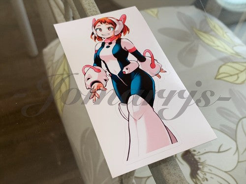 My Hero Academia Anime Ochaco Uraraka Custom Colored Sticker Vinyl manga 1
