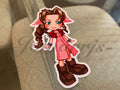 Final Fantasy - Anime - Aerith Gainsborou Chibi Custom Sticker Decals #1 ff7