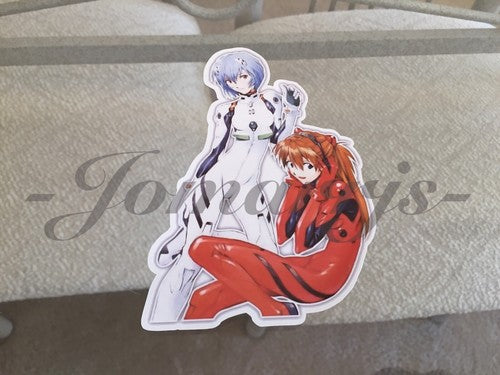 Neon Genesis Evangelion Anime Rei Ayanami & Asuka Langley Sticker Decal shinji