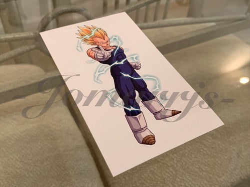Dragon Ball Z Vegeta (c.) Sticker Vinyl Sign Comic DBZ super saiyans