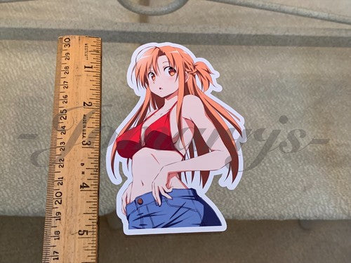 Sword Art Online - Anime- Asuna Yuuki a. Bikini Sun Fun Sticker Vinyl Decal SAO