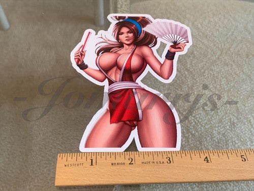 King of Fighters - Anime - Mia Shiranui Bikini Sun Fun Sticker Decals Vinyl #a