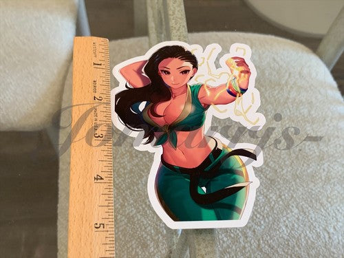 Street Fighter - Anime - Laura Matsuda Bikini Sun Fun Sticker Decal Vinyl #a