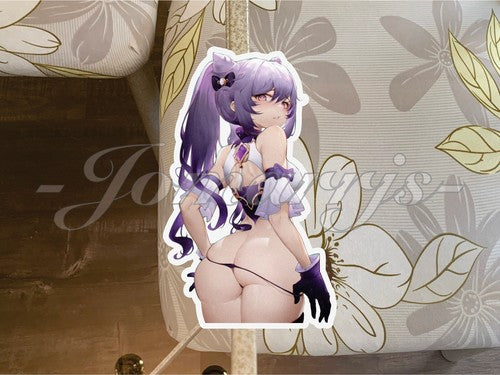 Genshin Impact Keqing Anime Sexy Custom Sticker Decal Vinyl A. Art Car Laptop