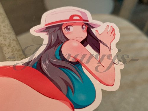 Pokemon - Anime Leaf Green Sun Fun Sticker Decal Vinyl manga bikini lingerie #1