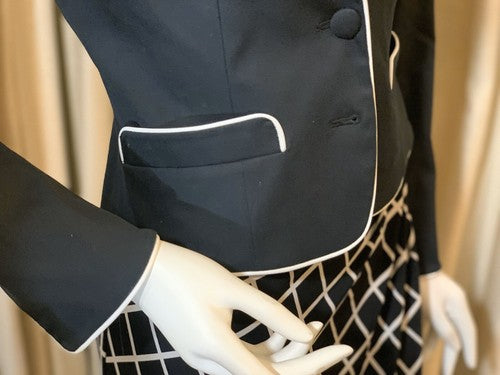 INC Women’s Small Black White Blazer Jacket International Concepts NWT MSRP $149