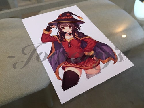 Kono Subarashii Anime - Megumin Sticker Decal Vinyl Comic konosuba laptop manga