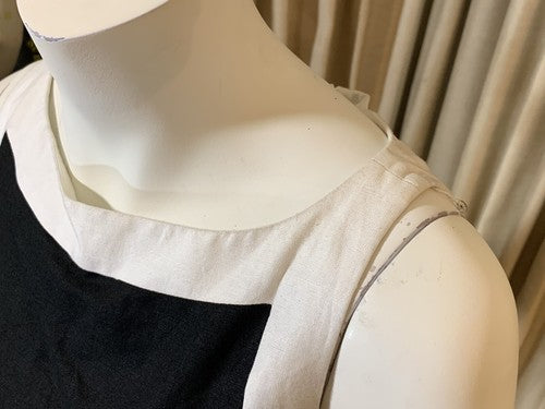 Jones New York Black White Linen Midi Sheath Dress Sz 10 NWT MSRP $96