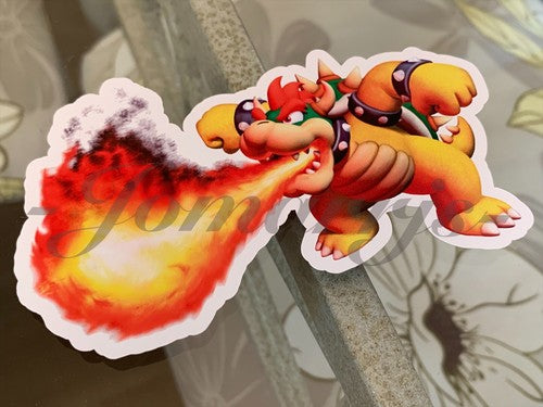 Super Mario - Anime - Bowser Custom Sticker Decal Vinyl #2 nintendo galaxy