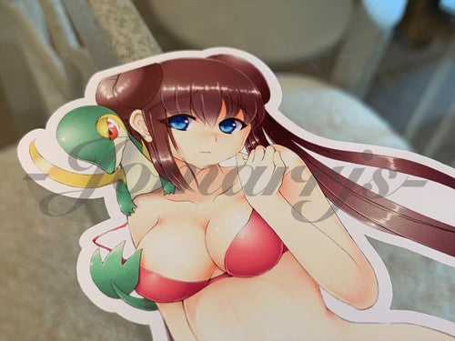 Pokemon - Anime - Rosa Mei White2 Bikini Sun Fun Sticker Decal Vinyl manga b.
